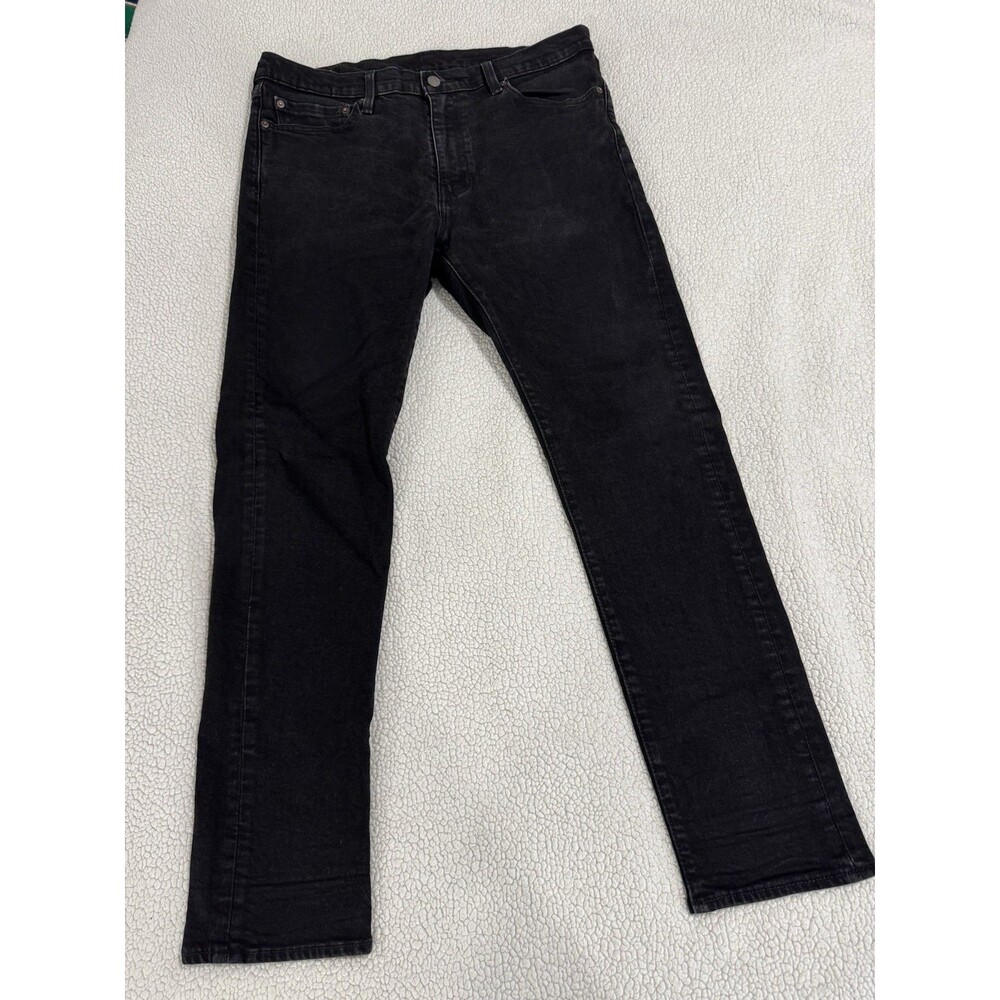 Levi's Lot 510 Premium Slim Stretch Black Denim Jeans Big E Zip Fly Mens W36 L32